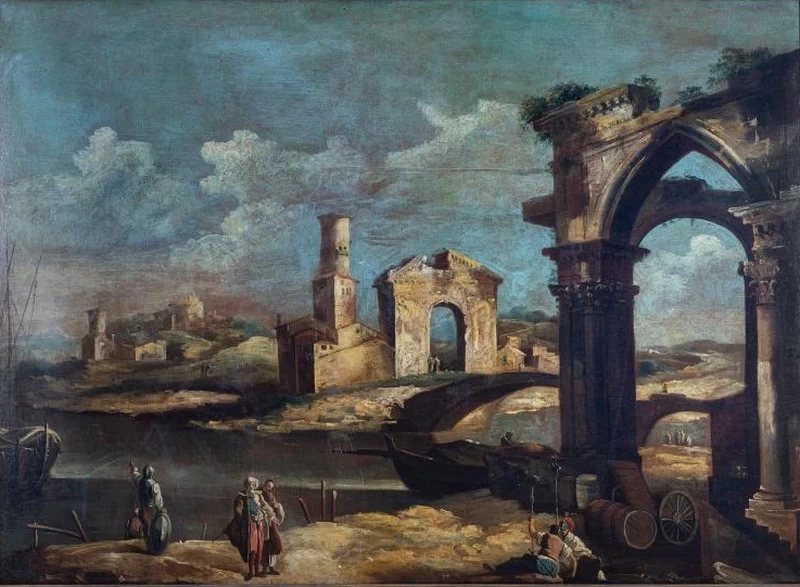 Capriccio architettonico - attribuito